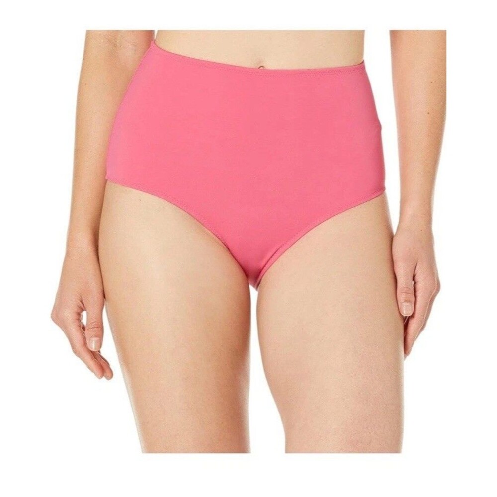 Amazon Essentials Women’s High Waist Swim Bottom Hot Pink Size Large